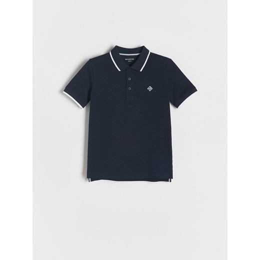 Reserved - Koszulka polo - granatowy ze sklepu Reserved w kategorii T-shirty chłopięce - zdjęcie 179218362