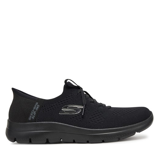 Buty sportowe damskie Skechers sneakersy na wiosnę płaskie bez zapięcia