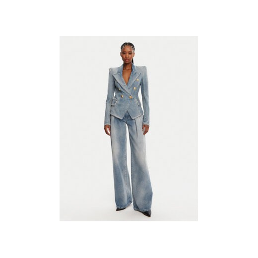 Balmain Marynarka DF0SI509DF17 Niebieski Regular Fit 38 MODIVO