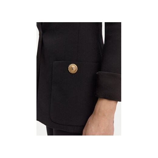 Balmain Marynarka DF1SE095ME54 Czarny Regular Fit 40 MODIVO