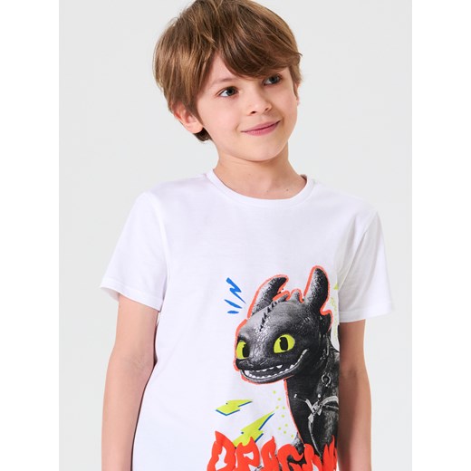 Sinsay - Piżama dwuczęściowa How to train your dragon - biały Sinsay 122 Sinsay