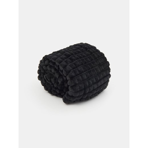 Sinsay - Koc bubble - czarny Sinsay One Size Sinsay