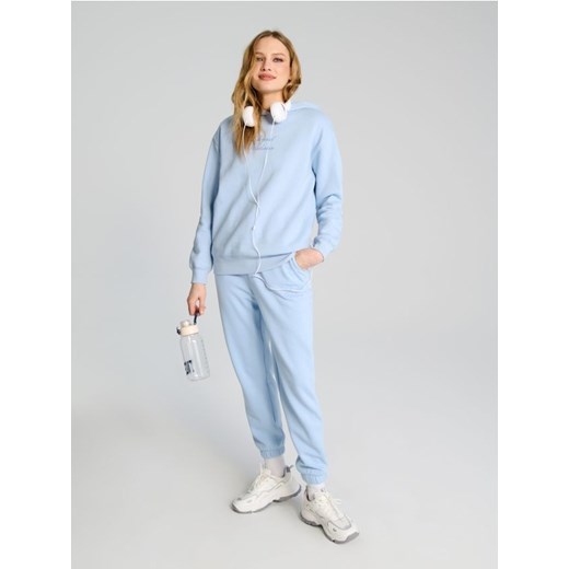 Sinsay - Bluza hoodie - błękitny ze sklepu Sinsay w kategorii Bluzy damskie - zdjęcie 179223291
