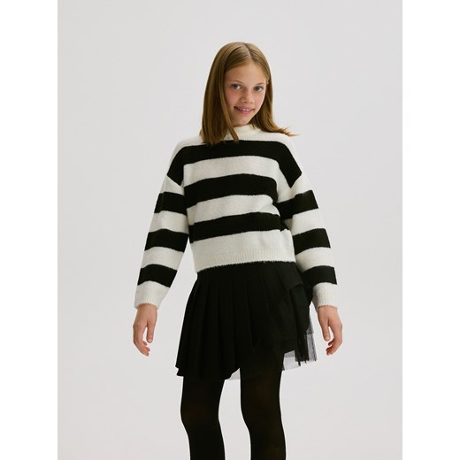 Reserved - Sweter w paski - wielobarwny ze sklepu Reserved w kategorii Swetry dziewczęce - zdjęcie 179224400