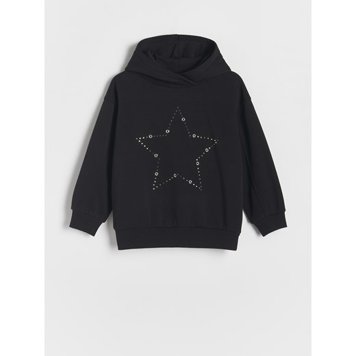 Reserved - Bluza z aplikacją - czarny ze sklepu Reserved w kategorii Bluzy dziewczęce - zdjęcie 179224802