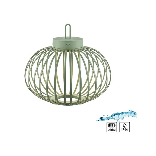 Just Light Lampa wisząca LED &quot;Akuba&quot; w kolorze zielonym - wys. 33 x Ø 36 cm ze sklepu Limango Polska w kategorii Lampy wiszące - zdjęcie 179226120