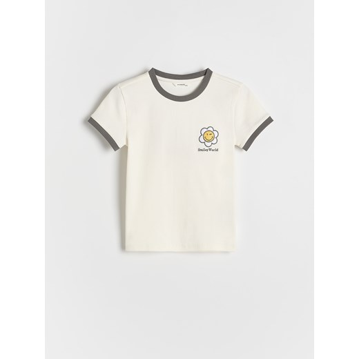 Reserved - T-shirt SmileyWorld® - wielobarwny ze sklepu Reserved w kategorii Bluzki dziewczęce - zdjęcie 179227592