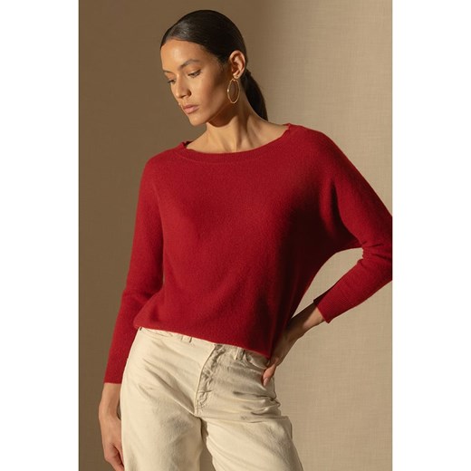 Perfect Cashmere Kaszmirowy sweter &quot;Molly&quot; w kolorze czerwonym ze sklepu Limango Polska w kategorii Swetry damskie - zdjęcie 179228394
