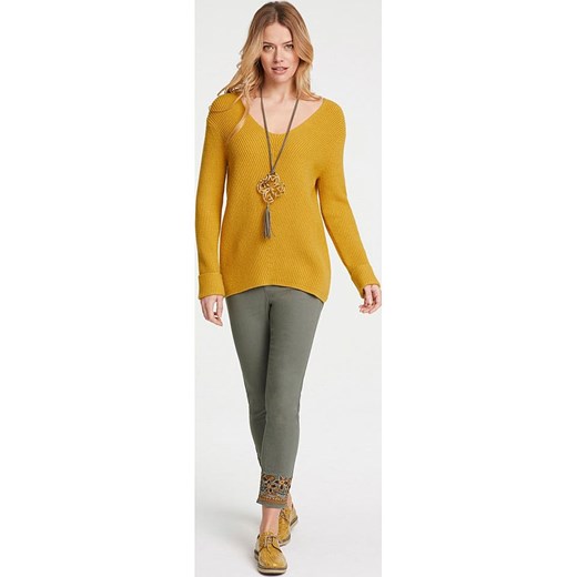 Heine Sweter w kolorze żółtym ze sklepu Limango Polska w kategorii Swetry damskie - zdjęcie 179228433
