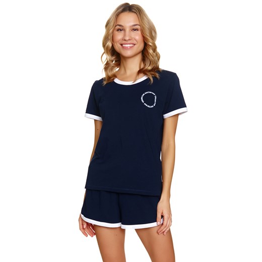 Piżama Doctor Nap PM.7217 navy blue ze sklepu kontri.pl w kategorii Piżamy damskie - zdjęcie 179229700