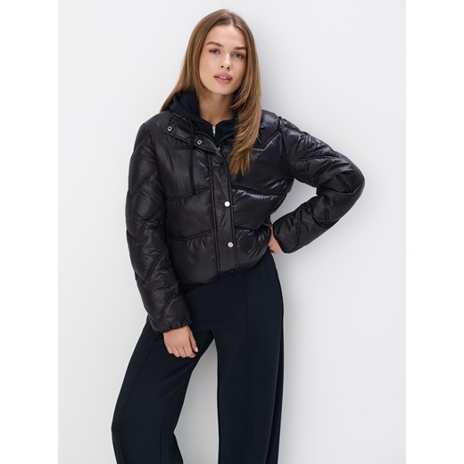 Mohito - Czarna kurtka puffer - czarny ze sklepu Mohito w kategorii Kurtki damskie - zdjęcie 179229834