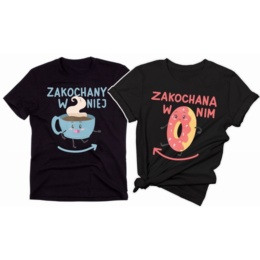 ZESTAW KOSZULEK DLA PARY ze sklepu Time For Fashion w kategorii Bluzki damskie - zdjęcie 179230082