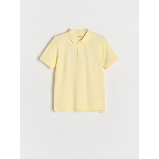 Reserved - T-shirt polo - jasnożółty ze sklepu Reserved w kategorii T-shirty chłopięce - zdjęcie 179230424