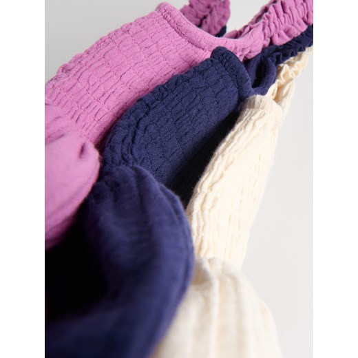 Reserved - Muślinowa sukienka na ramiączkach - granatowy Reserved S Reserved