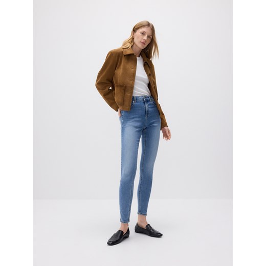 Reserved - Jeansy push up slim long leg - niebieski ze sklepu Reserved w kategorii Jeansy damskie - zdjęcie 179231163