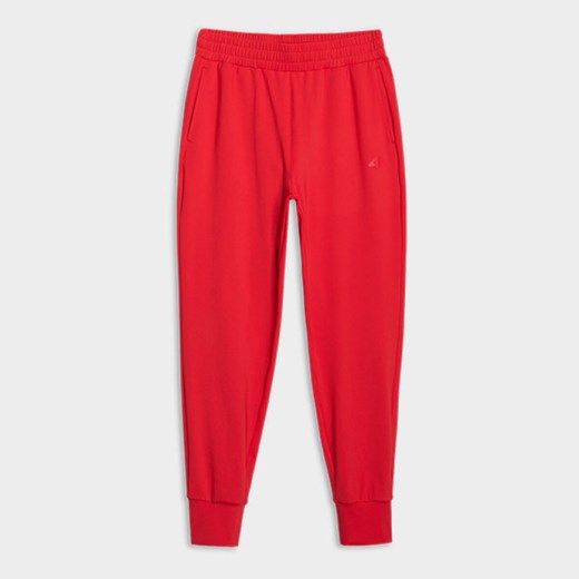 Damskie spodnie treningowe 4F 4FRSS25TFTRF0789 - czerwone M Sportstylestory.com