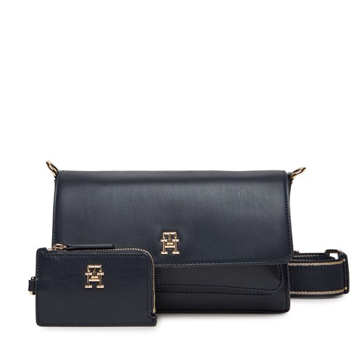 Torebka Tommy Hilfiger Th Joy Crossover AW0AW16813 Granatowy Tommy Hilfiger one size eobuwie.pl