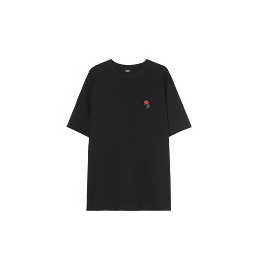 Cropp - T-shirt z motywem róży i węża - czarny ze sklepu Cropp w kategorii T-shirty męskie - zdjęcie 179236872