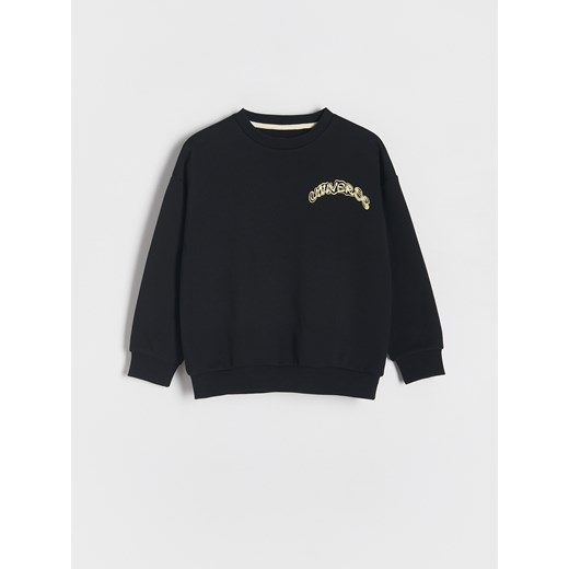 Reserved - Bluza oversize - czarny ze sklepu Reserved w kategorii Bluzy chłopięce - zdjęcie 179237764