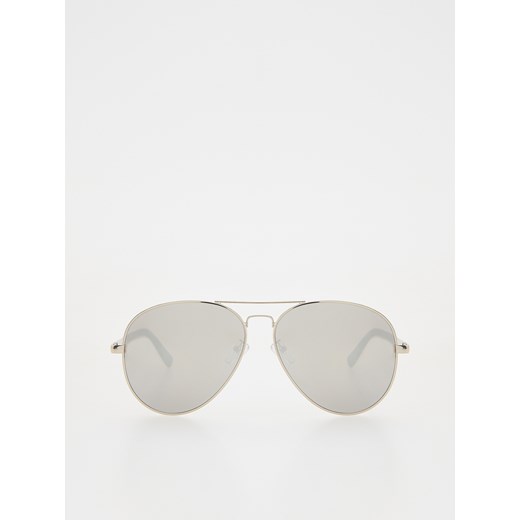 Reserved - Okulary przeciwsłoneczne AVIATOR - srebrny ze sklepu Reserved w kategorii Okulary przeciwsłoneczne męskie - zdjęcie 179237891