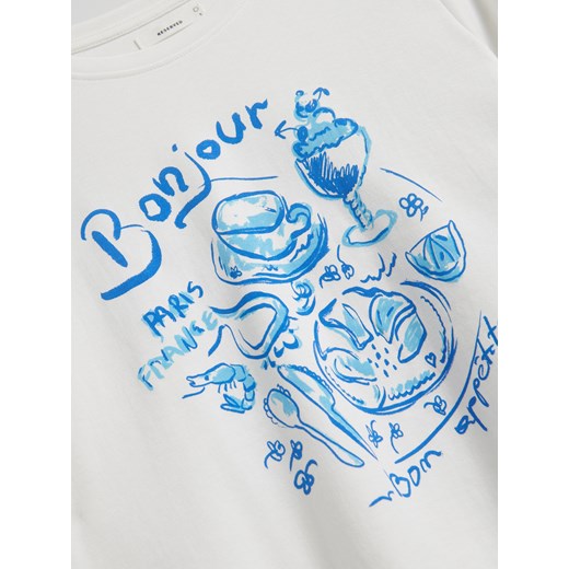 Reserved bluzka damska z okrągłym dekoltem 