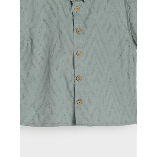 Sinsay - Koszula z żakardowej dzianiny - zielony Sinsay 92 Sinsay