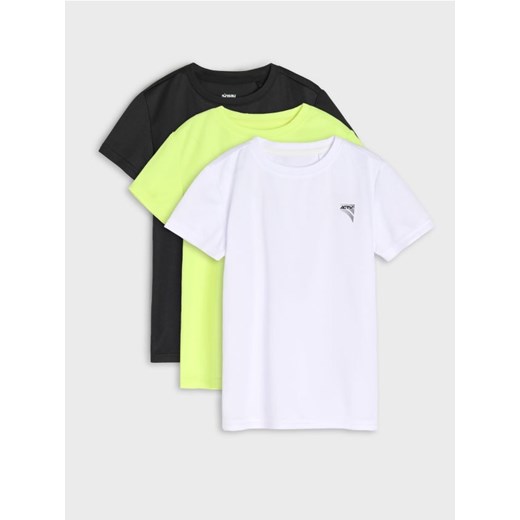 Sinsay - Koszulki 3 pack Active - czarny ze sklepu Sinsay w kategorii T-shirty chłopięce - zdjęcie 179240192