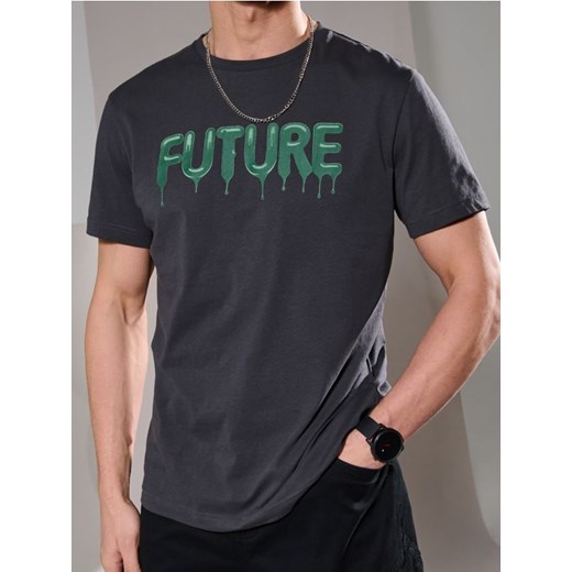 Sinsay - Koszulka - szary ze sklepu Sinsay w kategorii T-shirty męskie - zdjęcie 179240370