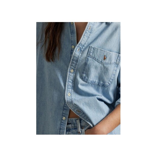 Koszula damska niebieska Polo Ralph Lauren wiosenna 