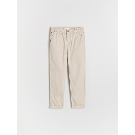 Reserved - Bawełniane spodnie - beżowy Reserved 164 (13 lat) Reserved
