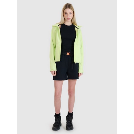Damski softshell 4F 4FWSS25TSOFF320 - zielony ze sklepu Sportstylestory.com w kategorii Kurtki damskie - zdjęcie 179241701