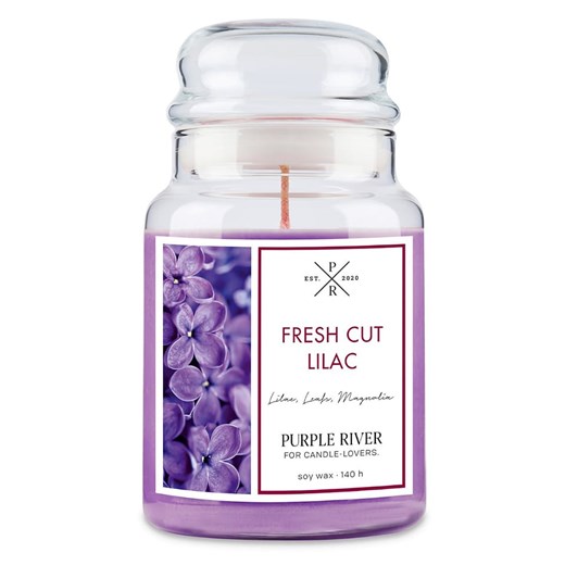 Purple River Świeca zapachowa &quot;Fresh Cut Lilac&quot; - 623 g ze sklepu Limango Polska w kategorii Świece i dyfuzory - zdjęcie 179244064