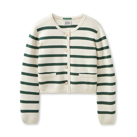 Scotch &amp; Soda Kardigan w kolorze kremowo-zielonym ze sklepu Limango Polska w kategorii Swetry damskie - zdjęcie 179244550