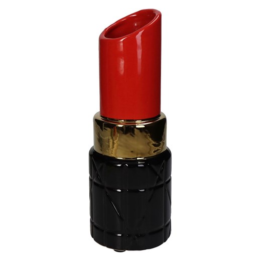 Kersten Wazon &quot;Lipstick&quot; w kolorze czerwono-czarnym - wys. 27 x Ø 10 cm ze sklepu Limango Polska w kategorii Wazony - zdjęcie 179244560