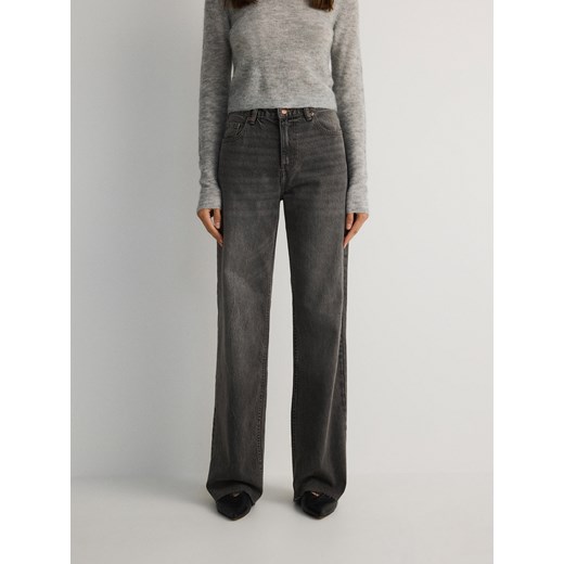 Reserved - Jeansy z szerokimi nogawkami - szary Reserved 40 okazyjna cena Reserved
