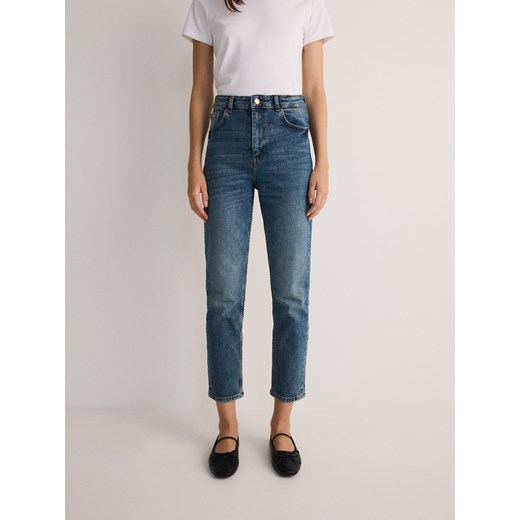 Reserved - Jeansy slim fit - niebieski Reserved 34 promocja Reserved