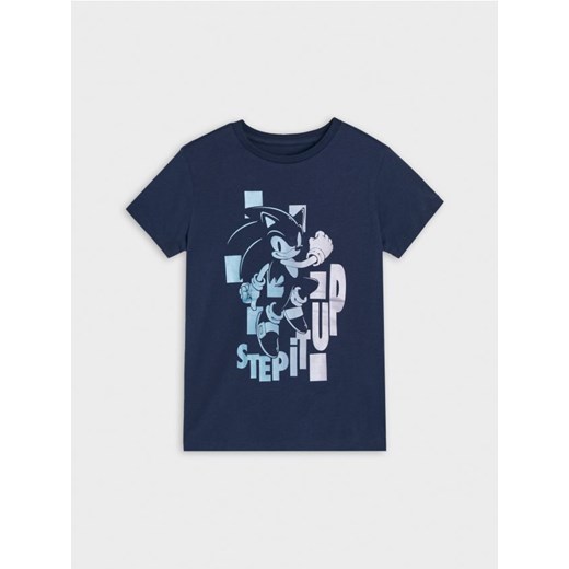 Sinsay - Koszulka Sonic the Hedgehog - granatowy Sinsay 122 Sinsay