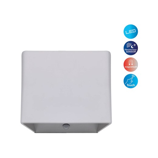 näve Akumulatorowa lampa ścienna LED w kolorze białym - 10 x 8 x 10 cm ze sklepu Limango Polska w kategorii Oświetlenie - zdjęcie 179249260