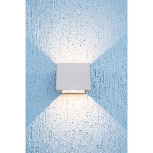 näve Akumulatorowa lampa ścienna LED w kolorze białym - 10 x 8 x 10 cm Näve onesize wyprzedaż Limango Polska