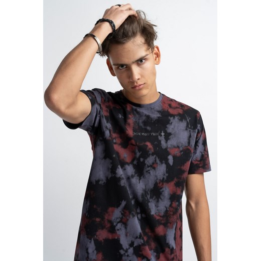 Wielokolorowy t-shirt z minimalistycznym nadrukiem z przodu, rozmiar - 146, kolor - multikolor ze sklepu REPORTER w kategorii T-shirty męskie - zdjęcie 179249612