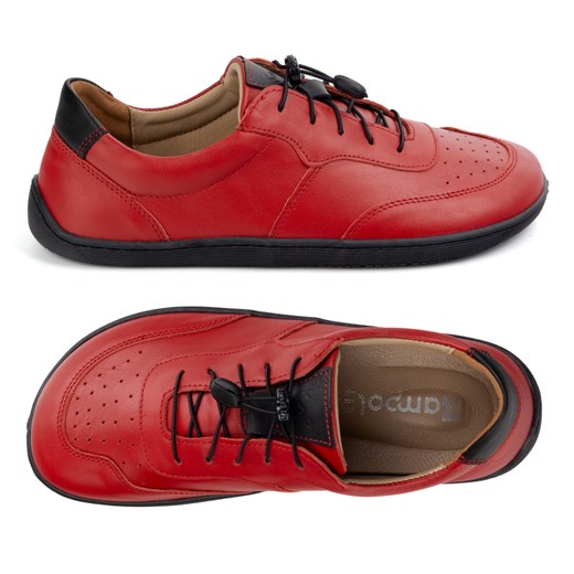 BAREFOOT minimalistyczne buty skórzane 500/39 czerwone ze sklepu butyolivier w kategorii Półbuty damskie - zdjęcie 179251431