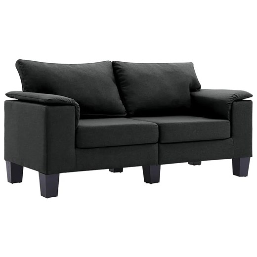 2-osobowa czarna sofa z podłokietnikami - Ezof 2Q ze sklepu Edinos.pl w kategorii Sofy i kanapy - zdjęcie 179251550