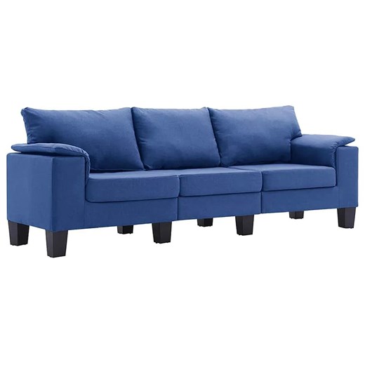3-osobowa niebieska sofa z podłokietnikami - Ezof 3Q ze sklepu Edinos.pl w kategorii Sofy i kanapy - zdjęcie 179251580