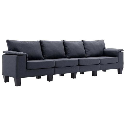 Czteroosobowa ekskluzywna ciemnoszara sofa - Ezof 4Q ze sklepu Edinos.pl w kategorii Sofy i kanapy - zdjęcie 179251590