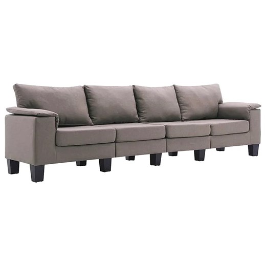 4-osobowa sofa taupe z podłokietnikami - Ezof 4Q ze sklepu Edinos.pl w kategorii Sofy i kanapy - zdjęcie 179251620