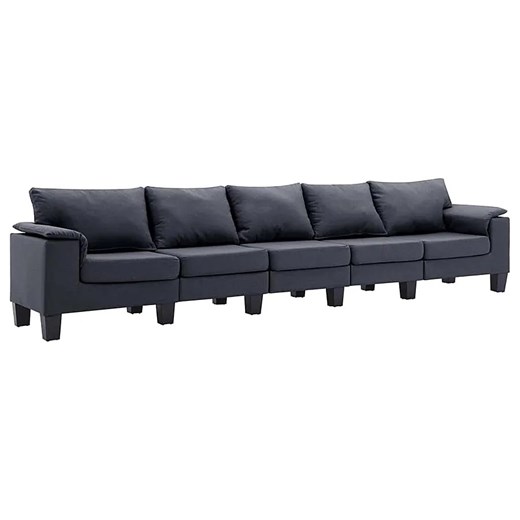 Pięcioosobowa ekskluzywna ciemnoszara sofa - Ezof 5Q ze sklepu Edinos.pl w kategorii Sofy i kanapy - zdjęcie 179251630