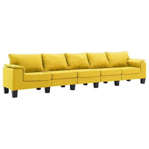 Pięcioosobowa ekskluzywna żółta sofa - Ezof 5Q ze sklepu Edinos.pl w kategorii Sofy i kanapy - zdjęcie 179251660