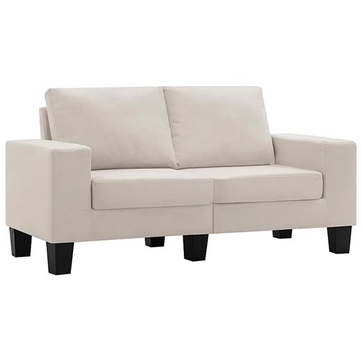 2-osobowa sofa kremowa z podłokietnikami - Magnex 2Q ze sklepu Edinos.pl w kategorii Sofy i kanapy - zdjęcie 179251680
