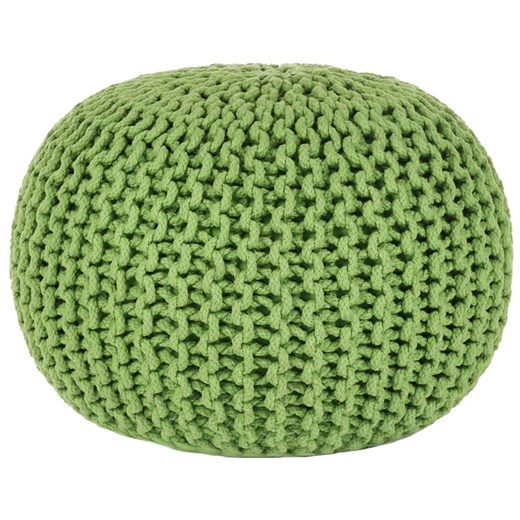 Zielona pufa wyszywana ręcznie - Moriva - id: 13326 - marki Elior - 179251961 Zielona pufa wyszywana ręcznie - Moriva ze sklepu Edinos.pl w kategorii Dom - zdjęcie 179251961