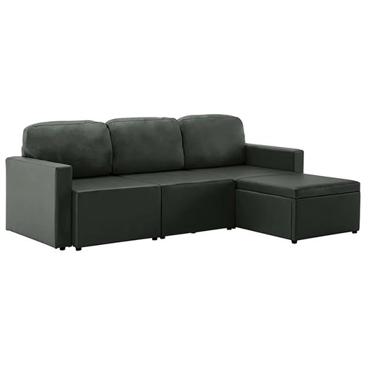 Rozkładana sofa modułowa szara - Odi 4Q ze sklepu Edinos.pl w kategorii Sofy i kanapy - zdjęcie 179252202